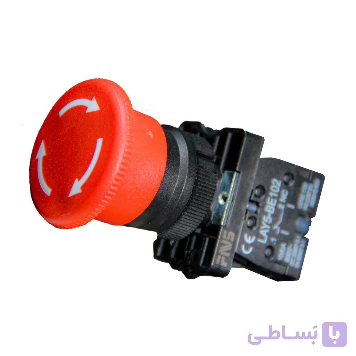 کلید قارچی امرجنسی قفل‌شونده PNS مدل LAY5-ES542 — تصویر 1