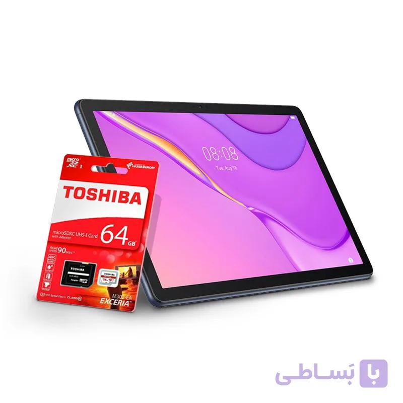 تبلت هوآوی مدل Huawei MatePad T10 LTE ظرفیت 16 گیگابایت + کارت حافظه 64 گیگابایتHuawei MatePad T10 LTE 16GB Tablet