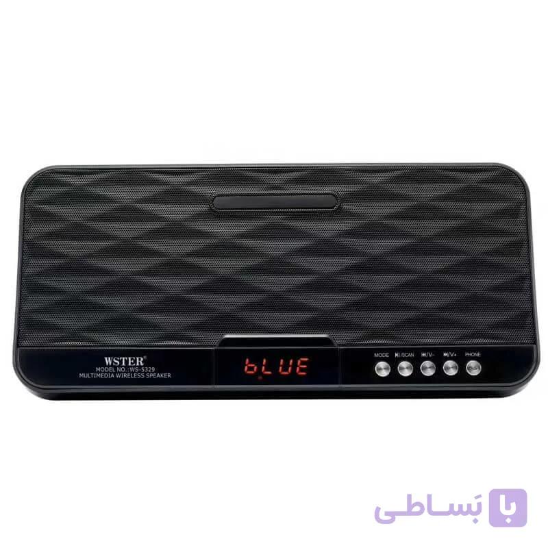 اسپیکر بلوتوثی قابل حمل وستر مدل WS-5329wster-ws-5329-portable-bluetooth-speaker