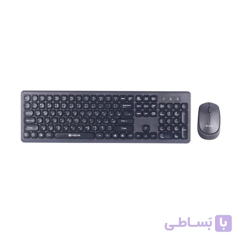 کیبورد و ماوس بی سیم نوا مدل NKM- 1402 — تصویر 1