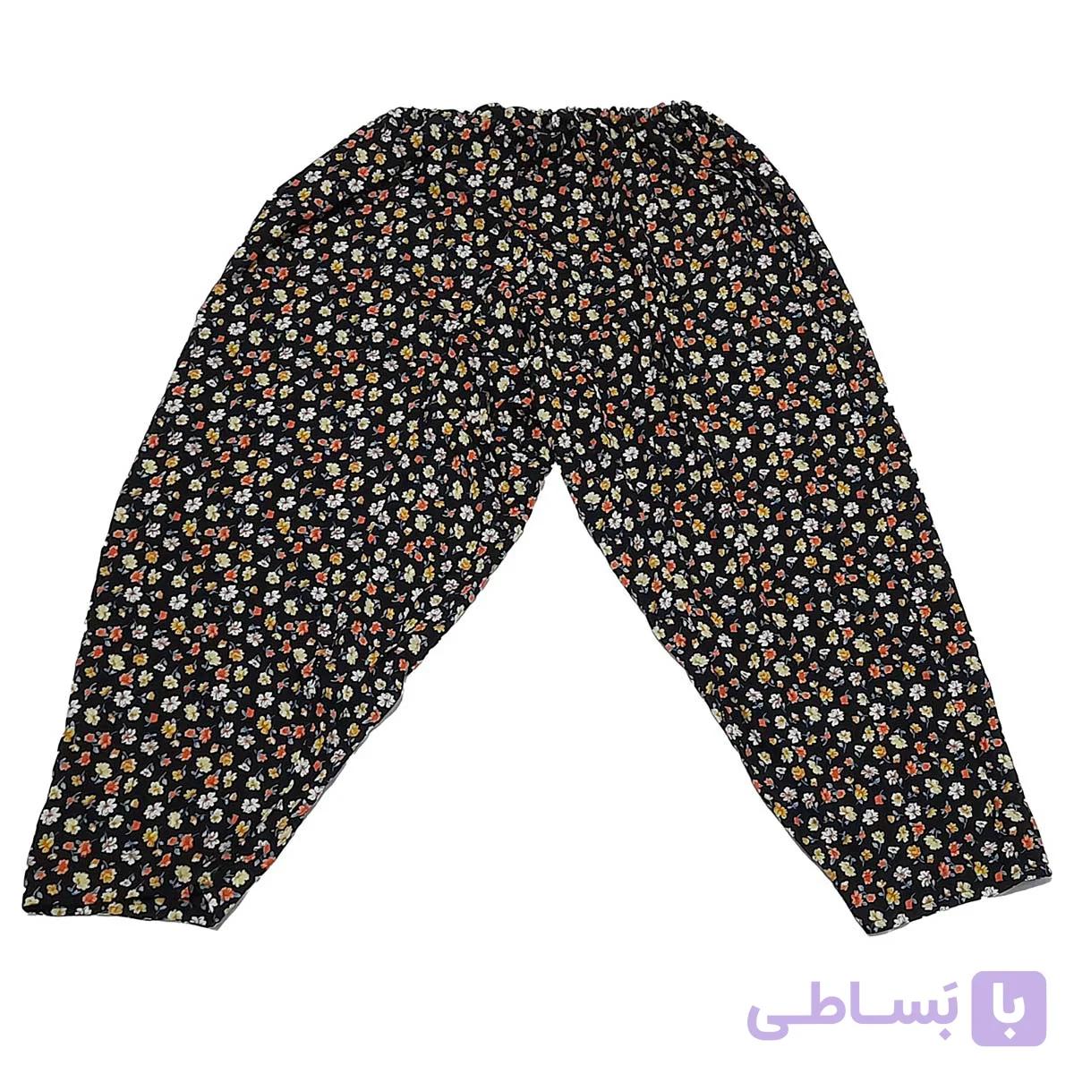 شلوار راحتی زنانه کردی نخی کد 102 — تصویر 1