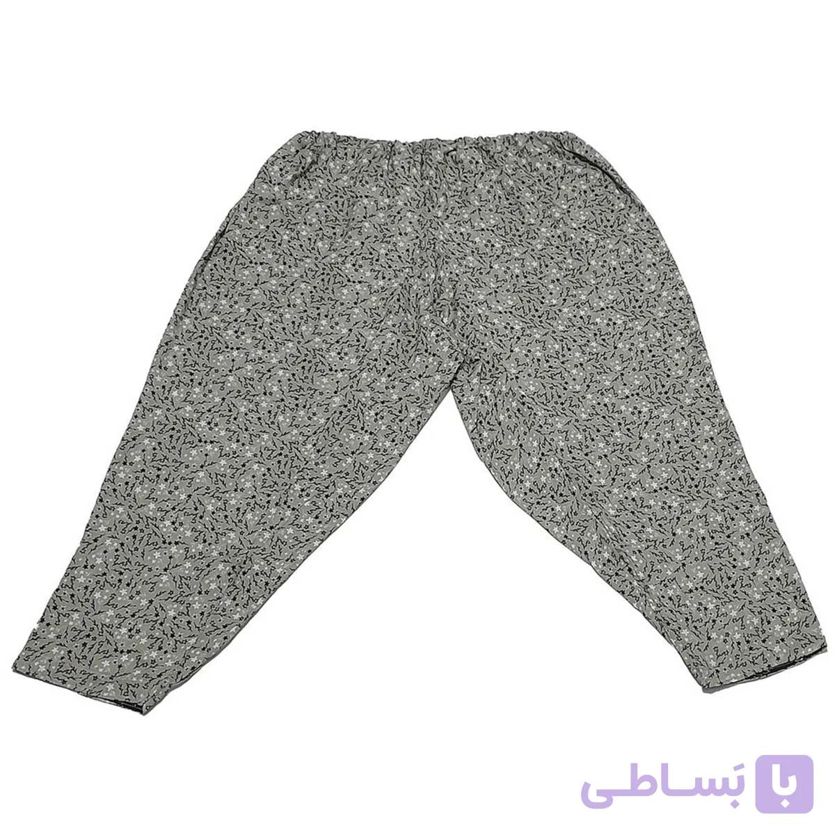 شلوار کردی زنانه راحتی نخی کد 101 — تصویر 1