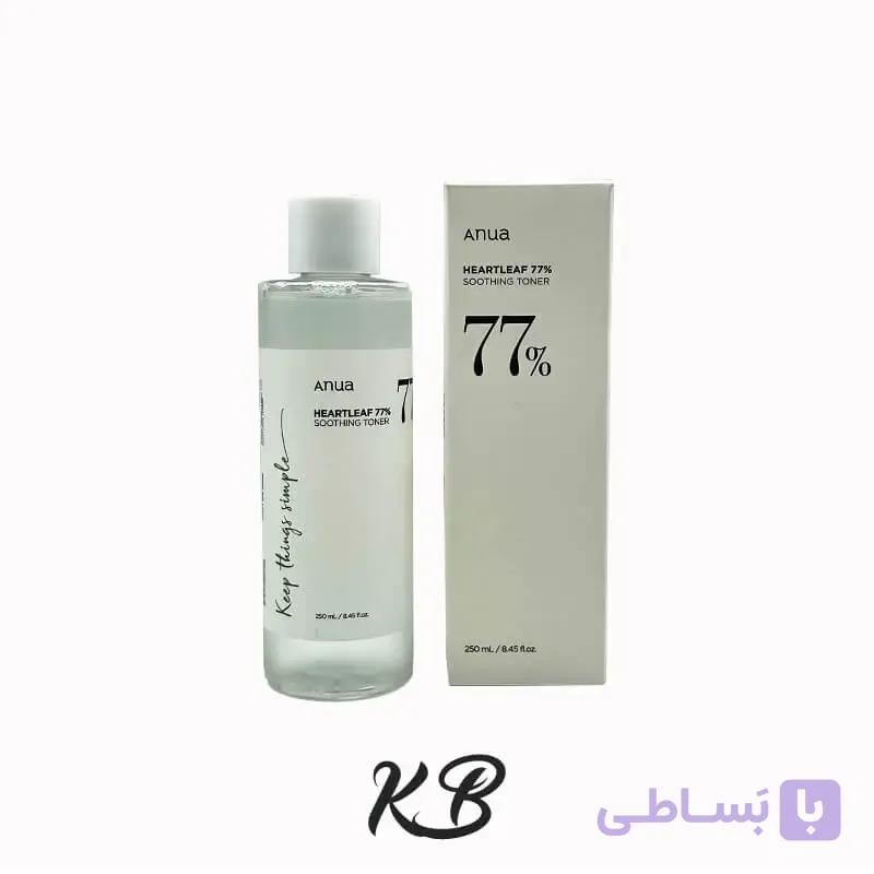 تونر آنوا 77 % آبرسان و تسکین دهنده پوست — تصویر 1