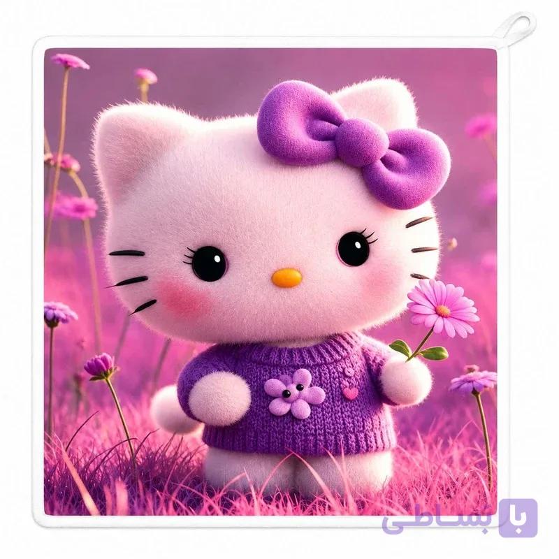 حوله دست و صورت نوزاد مدل کیتی kitty — تصویر 1