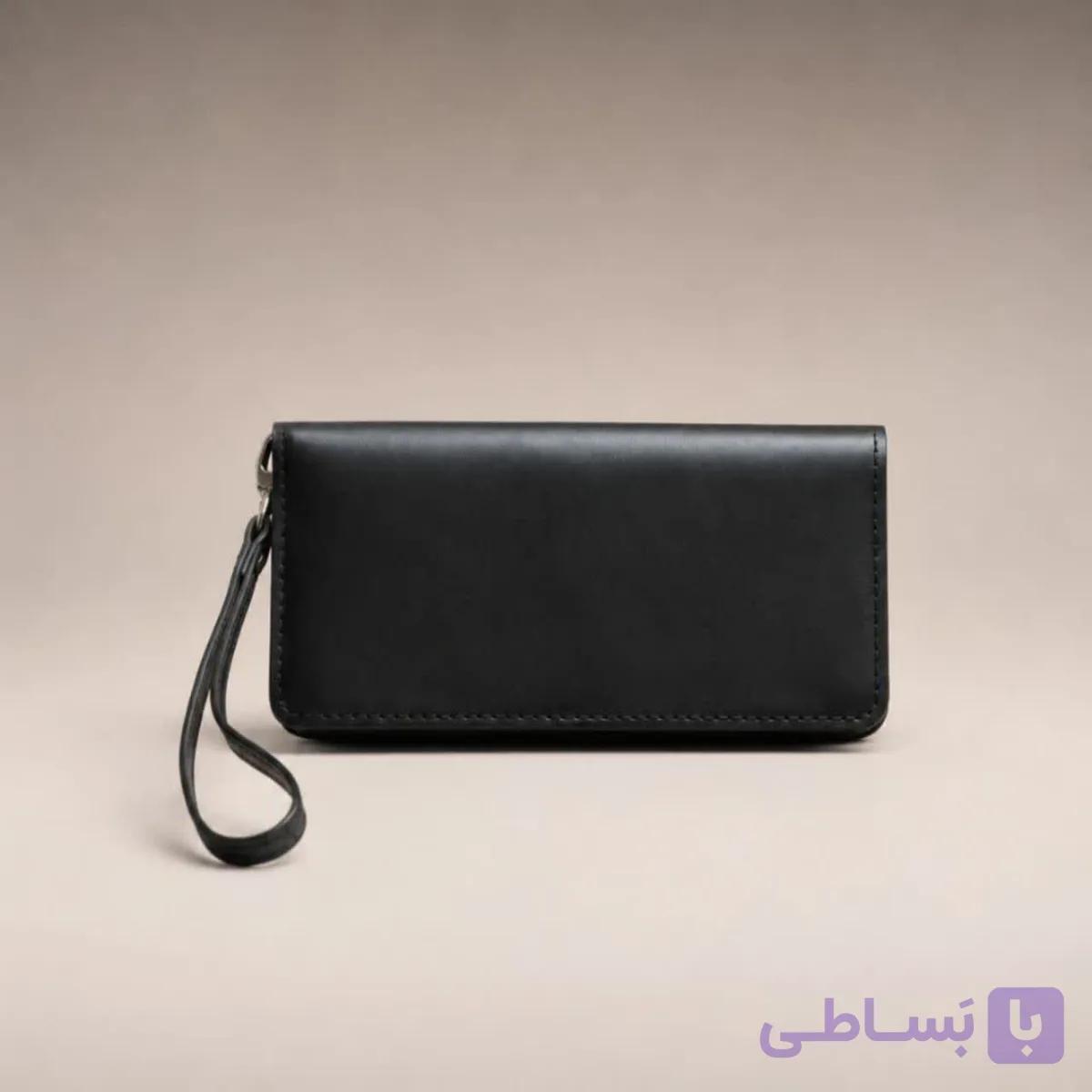 کیف پول دستی چرم طبیعی جا کارتی‌دار کد 333 — تصویر 1