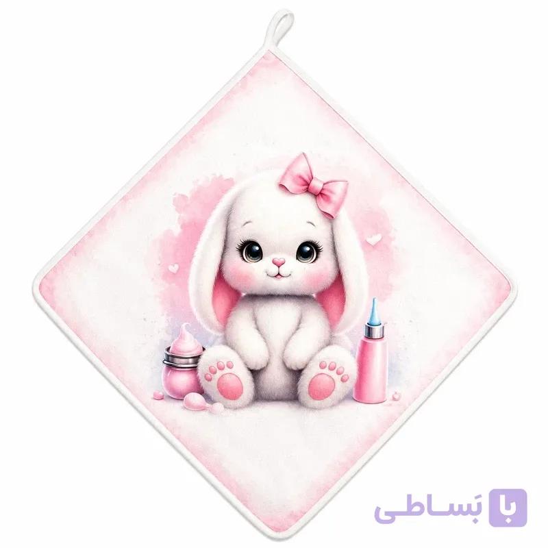 حوله دست و صورت نوزاد مدل خرگوش — تصویر 1