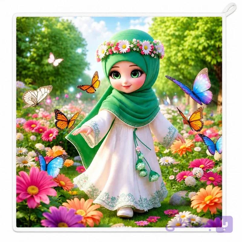 حوله دست و صورت نوزاد مدل کودک — تصویر 1