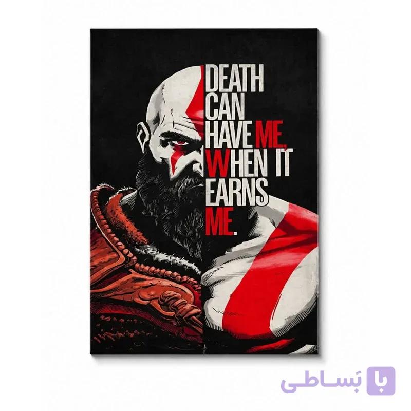 تابلو طرح چوب مدل تابلو دیواری طرح God of War کد M364 — تصویر 1