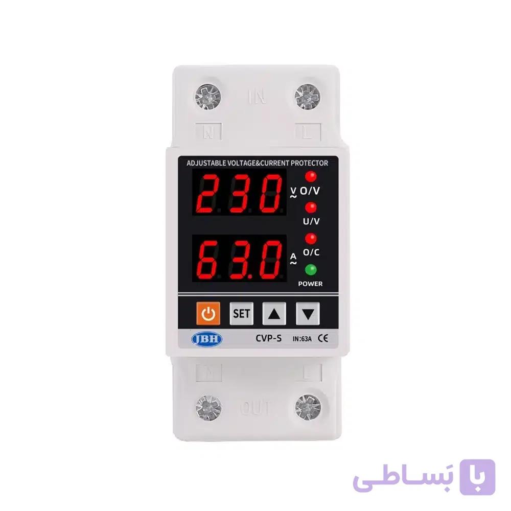 محافظ ولتاژ و جریان تکفاز ۶۳ آمپر JBH — تصویر 1
