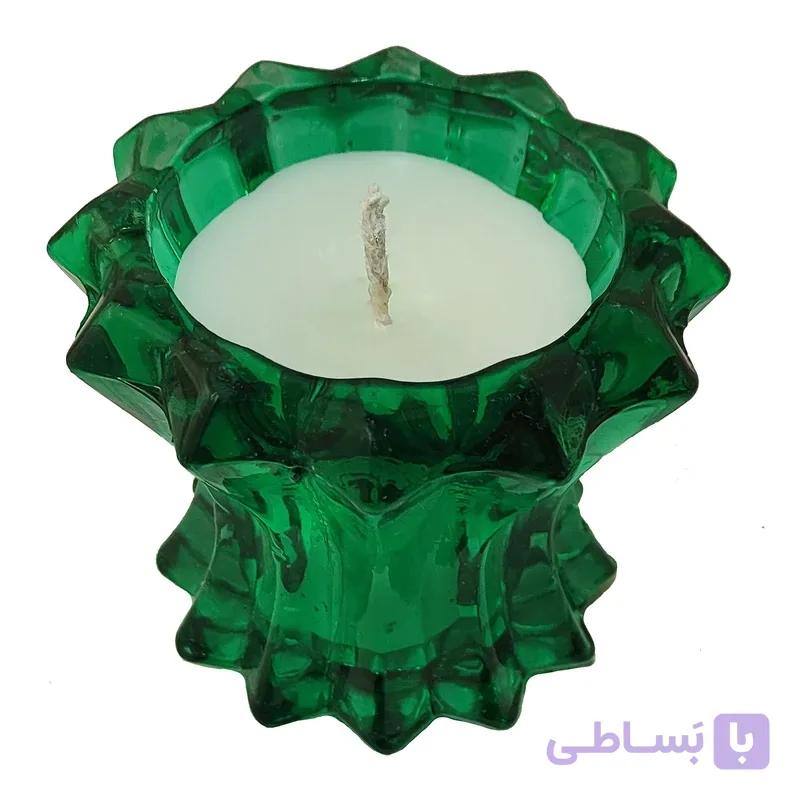 شمع مدل شیپوری شیشه ای — تصویر 1