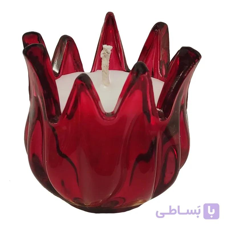 شمع مدل فونیکس شیشه ای — تصویر 1
