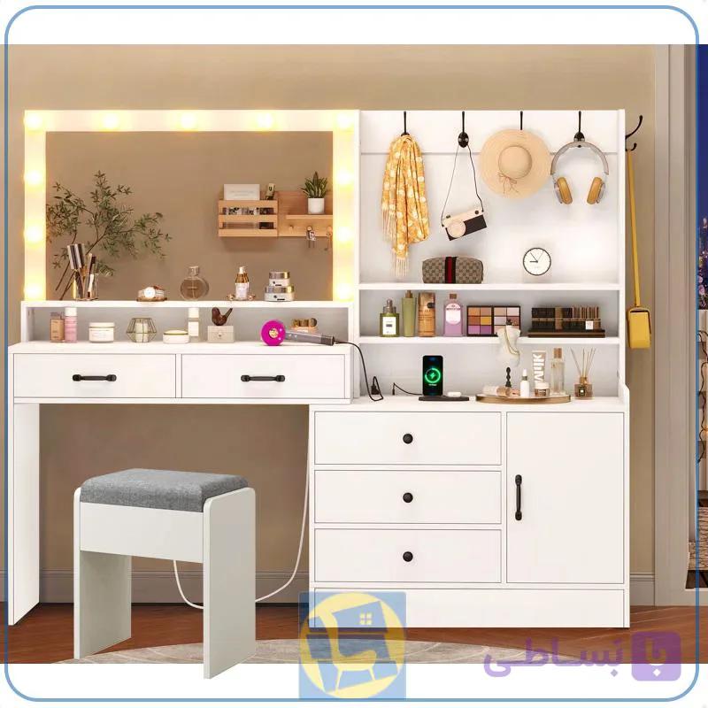 میز آرایش لامپ دار DJ713 — تصویر 1