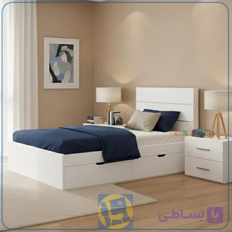 تخت خواب یک نفره SBJ318 — تصویر 1