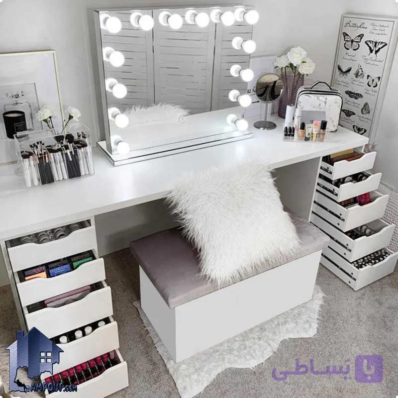 میز آرایش لامپ دار DJ375 — تصویر 1