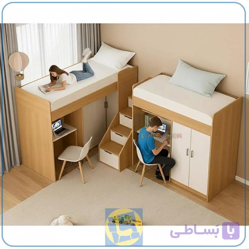 تخت خواب دو طبقه TBJ179 — تصویر 1