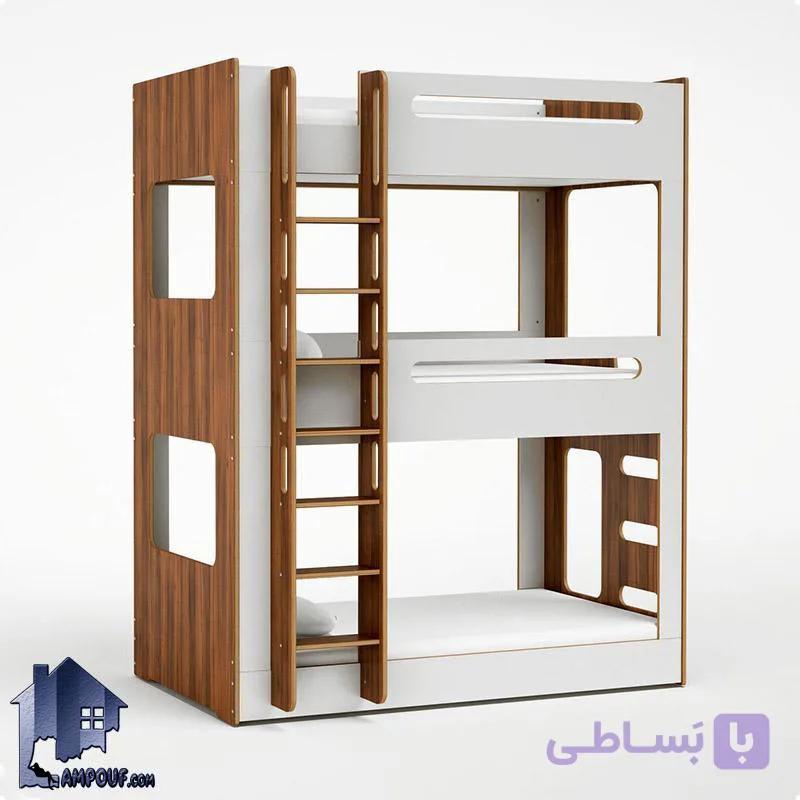 تخت خواب سه طبقه TBJ39 — تصویر 1