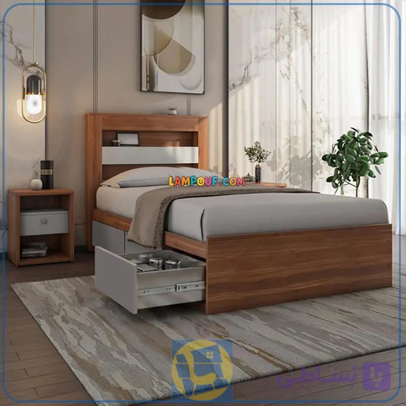 تخت خواب یک نفره SBJ324 — تصویر 1