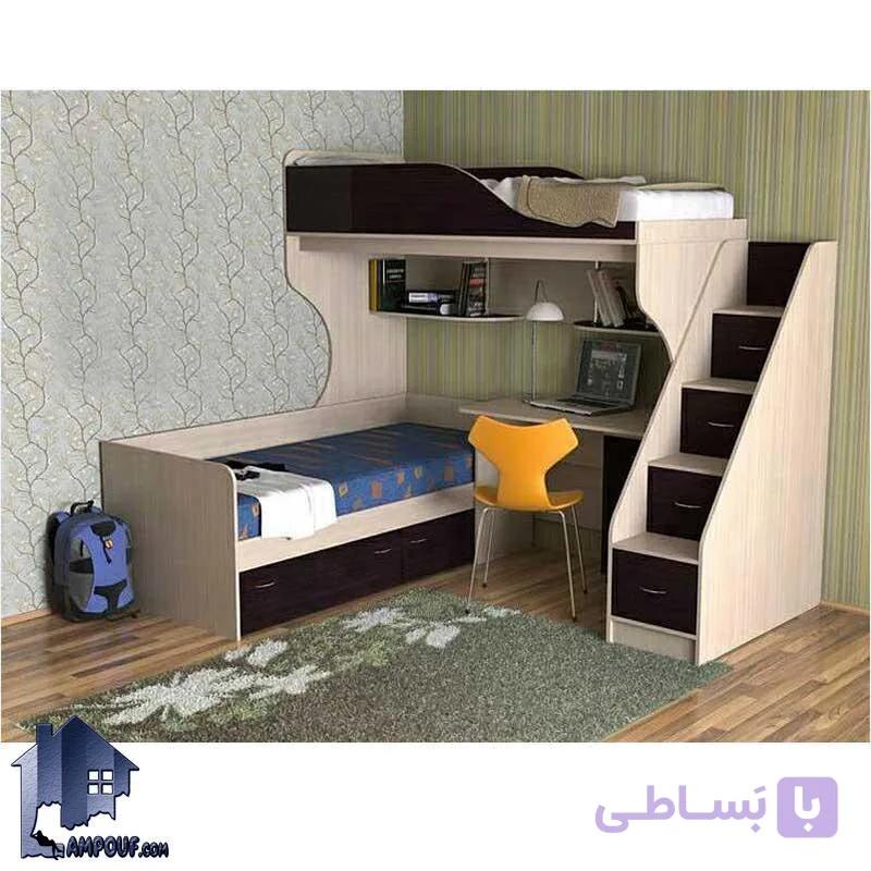 تخت خواب دو طبقه TBJ11 — تصویر 1