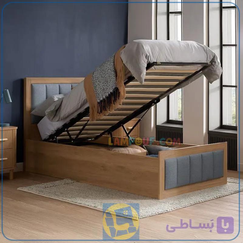 تخت خواب یک نفره جکدار SBJ308 — تصویر 1