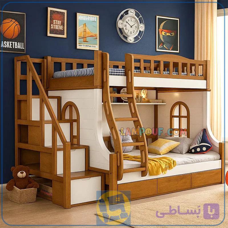 تخت خواب دو طبقه TBJ3 — تصویر 1