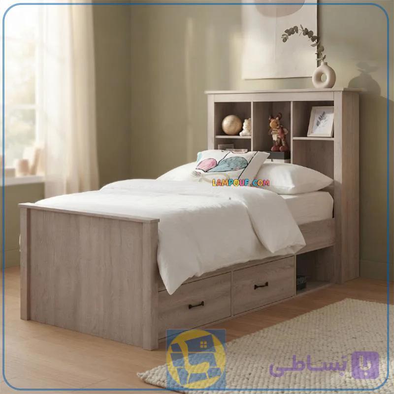 تخت خواب یک نفره SBJ106 — تصویر 1