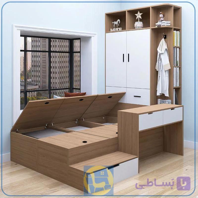 تخت خواب یک نفره SBJ295 — تصویر 1