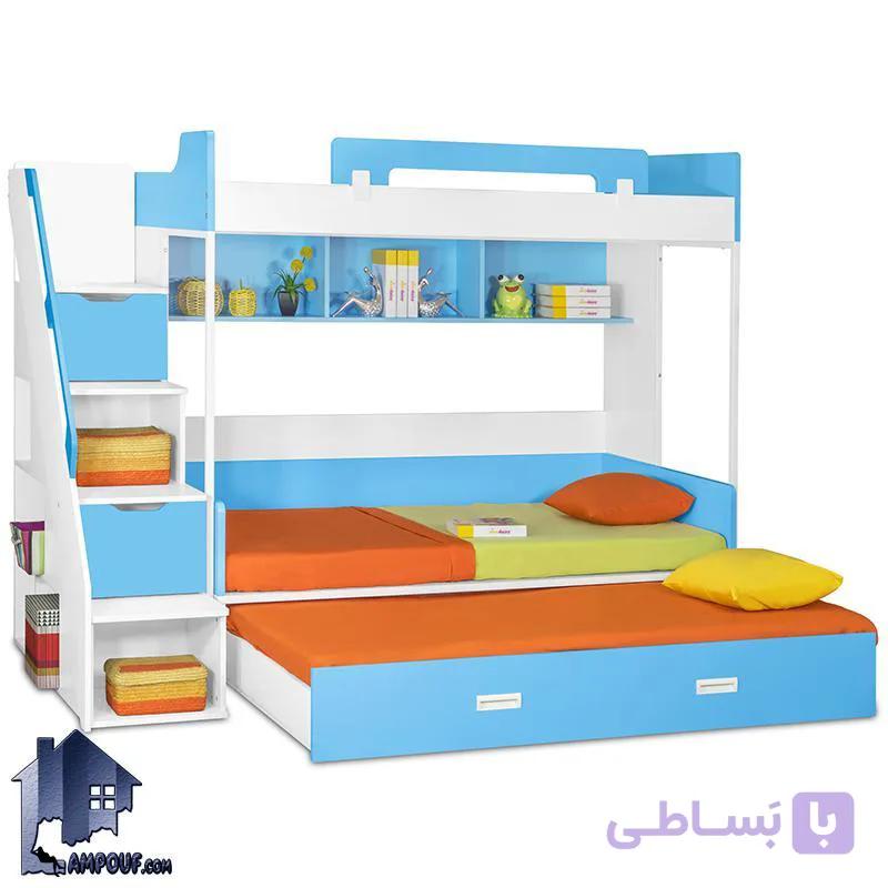 تخت خواب دو طبقه TBJ34 — تصویر 1