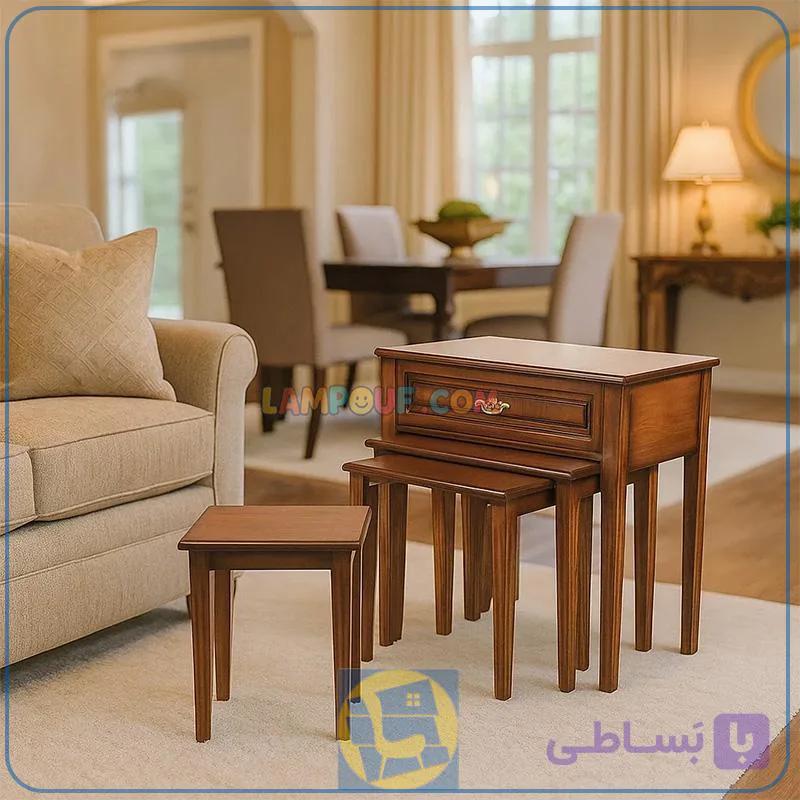 میز عسلی چهار تکه HOA480 — تصویر 1