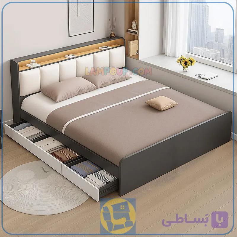 تخت خواب دو نفره DBJ229 — تصویر 1