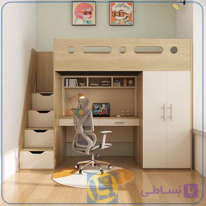 تخت خواب دو طبقه TBJ177 — تصویر 1