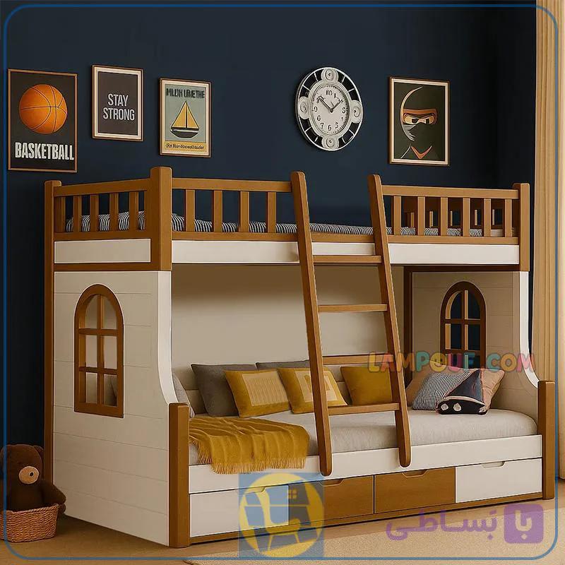 تخت خواب دو طبقه TBJ175 — تصویر 1