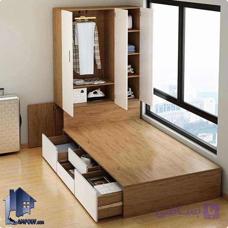 تخت خواب یک نفره SBJ164 — تصویر 1