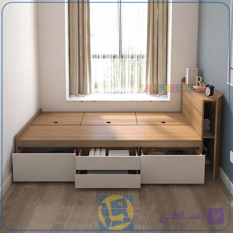 تخت خواب یک نفره SBJ303 — تصویر 1