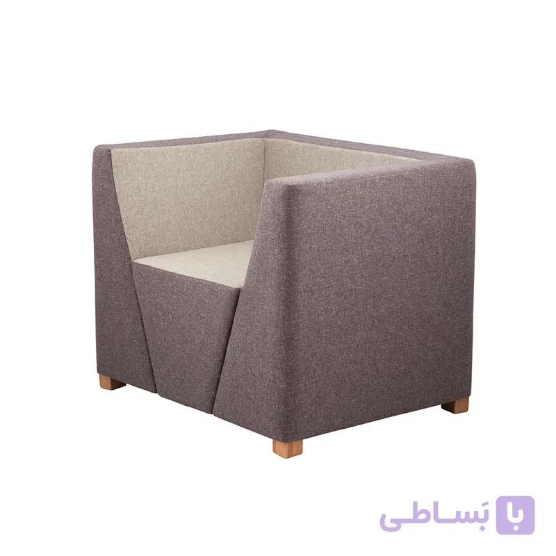 مبل مکعبی تک نفره یک دسته MCF کد OfAM106 — تصویر 1