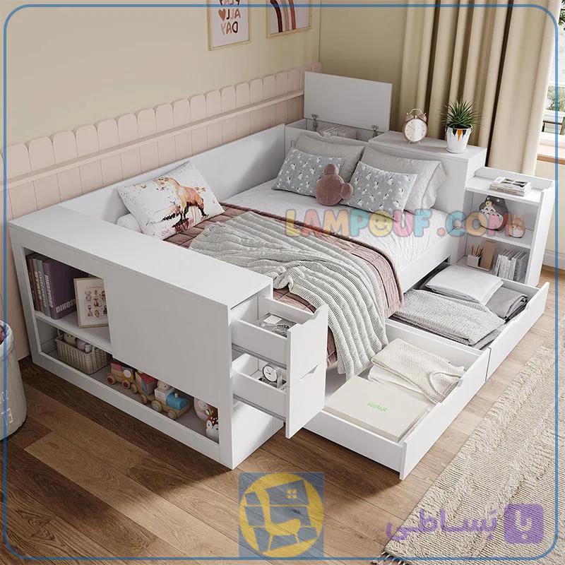 تخت خواب یک نفره SBJ298 — تصویر 1