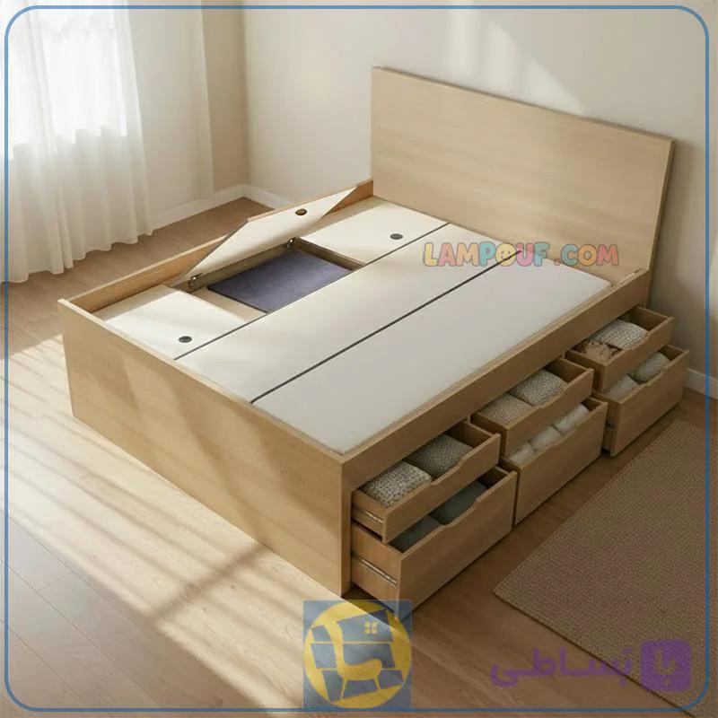 تخت خواب دو نفره DBJ235 — تصویر 1