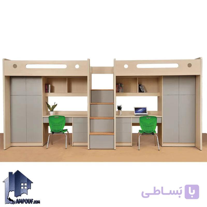 تخت خواب دو طبقه TBJ85 — تصویر 1