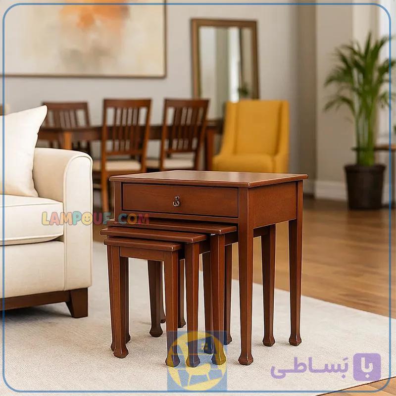 میز عسلی چهار تکه HOA048 — تصویر 1