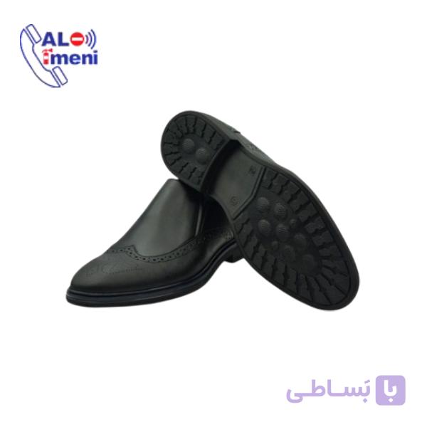 کفش چرم مردانه مجلسی مدل مهرسام — تصویر 1