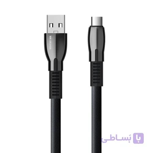 کابل شارژ USB به لایتنینگ دبلیو کی مدل WK WDC-107a طول 1 متر