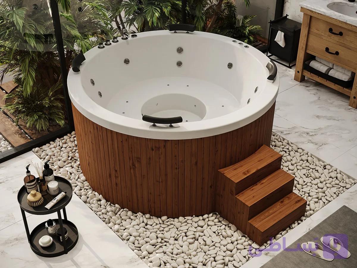 جکوزی ارکا مدل A-JA215 سایز 183*183*95