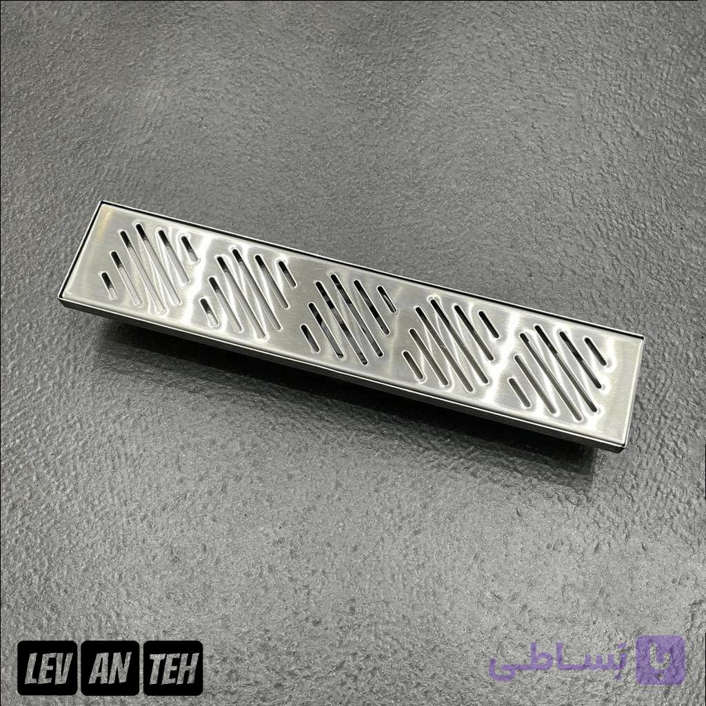 کفشور خطی مشبک ارین مدل تمام استيل 33*7 (کروم و طلایی)