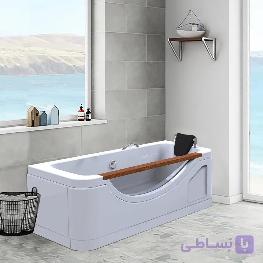 وان حمام سنی پلاستیک مدل آکواریومی آوین سایز 172*81 — تصویر 1