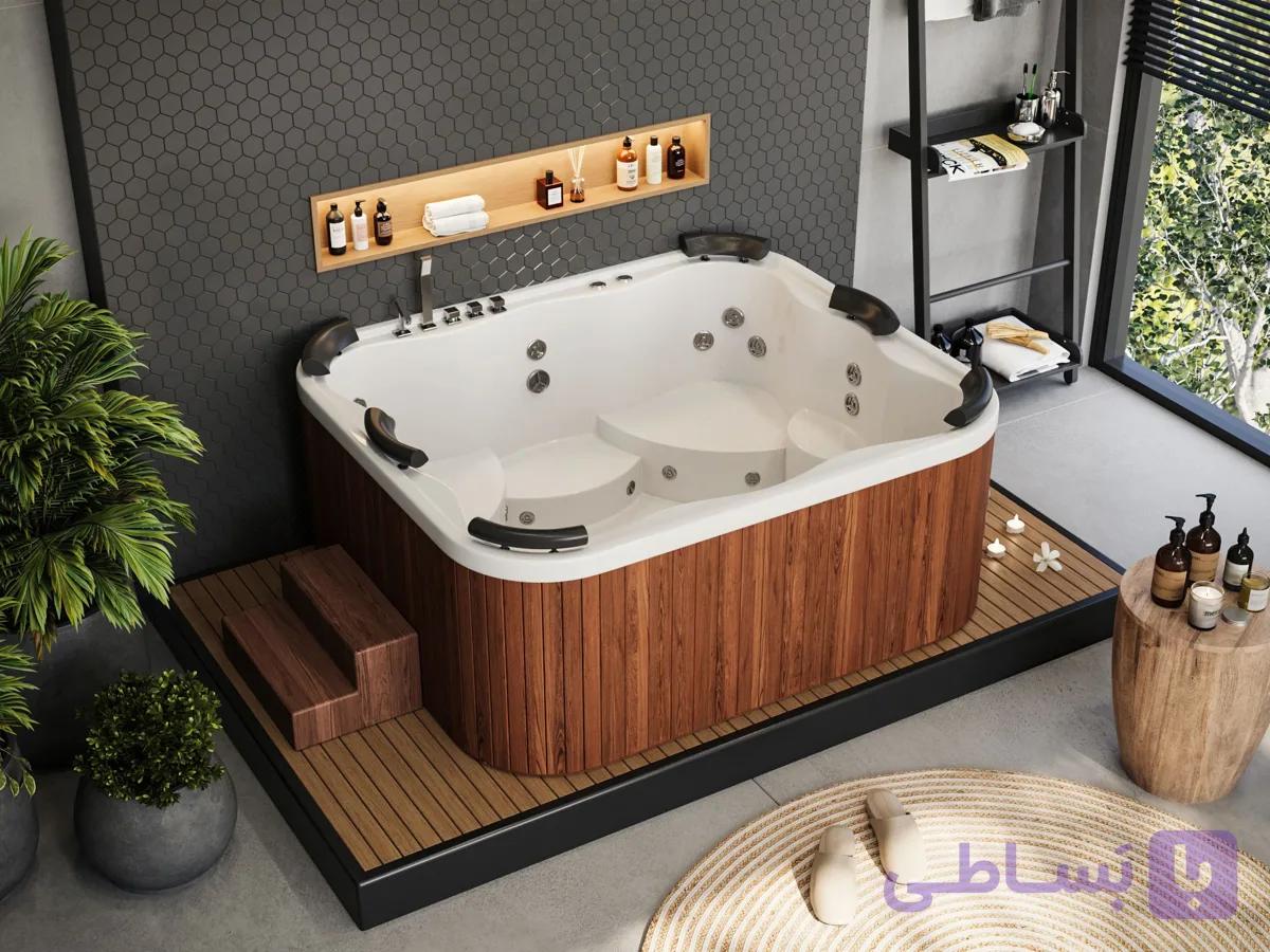 جکوزی ارکا مدل A-JA212 سایز 210*180*80