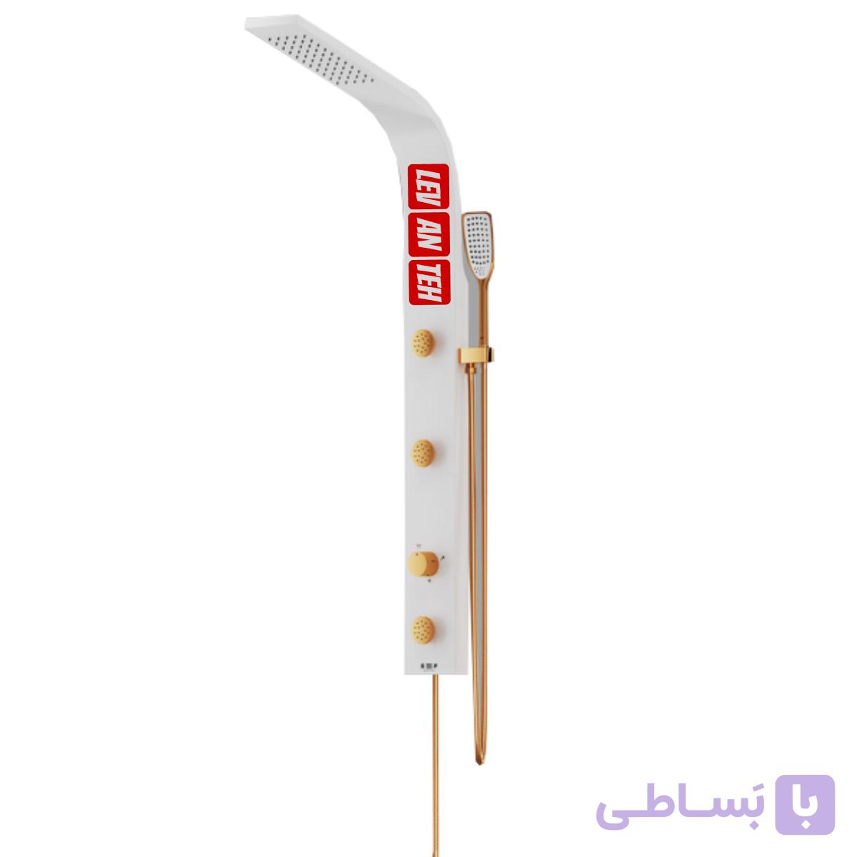 پانل دوش فریز شاور مدل مینی سفید طلایی