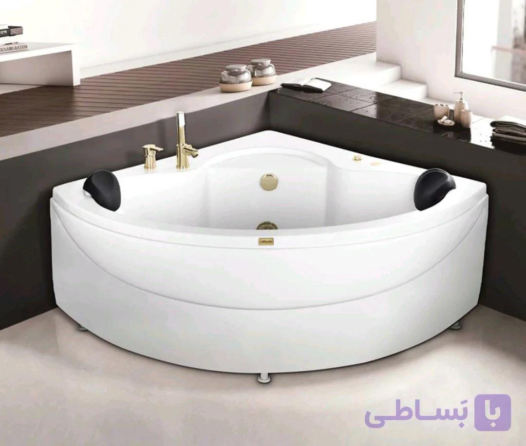 جکوزی ریتون مدل لونا (سه گوش/کنج) سایز 130*130*60