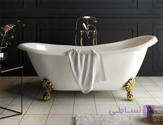 وان حمام badab باداب مدل کلاسیک طلایی سایز 170*70*70