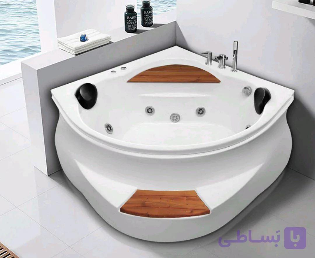 جکوزی ریتون مدل کارناوال (سه گوش/کنج) سایز 130*130*60