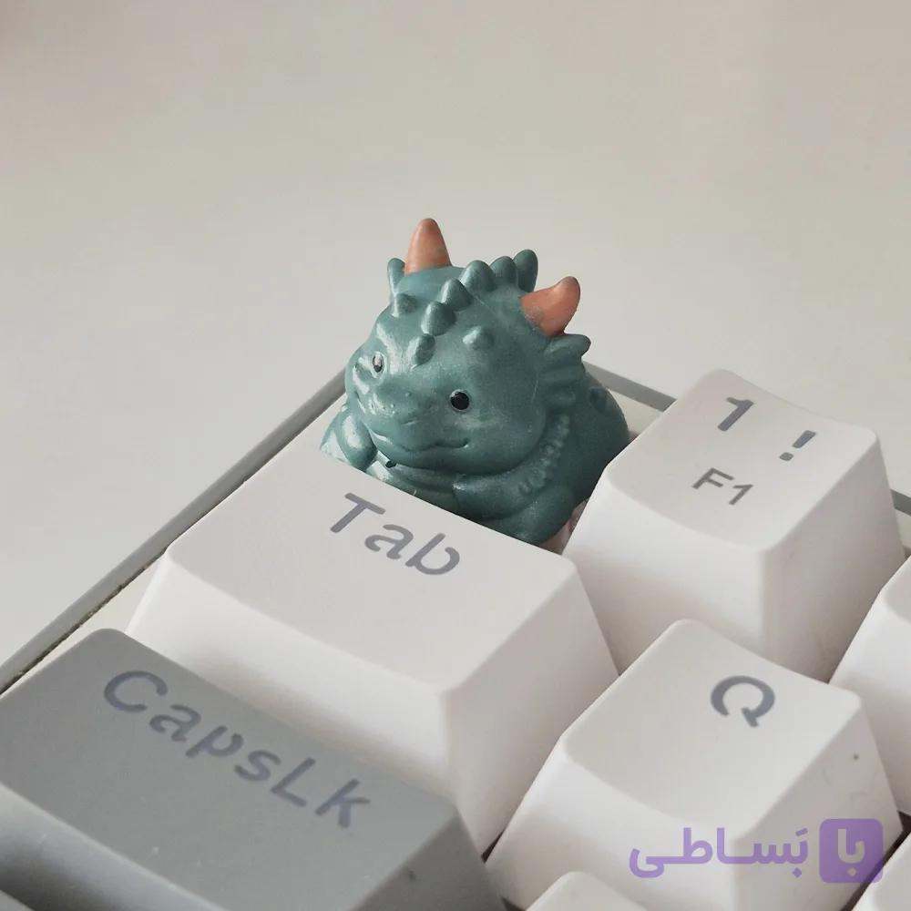 کی کپ Keycap فانتزی کاستوم مدل دایناسور آبی 101 — تصویر 1