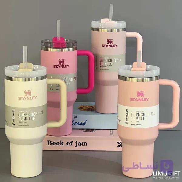 ماگ استنلی نی دار 40oz کوئنچر طرح تامبلر (Stanley) کد 0446 — تصویر 1